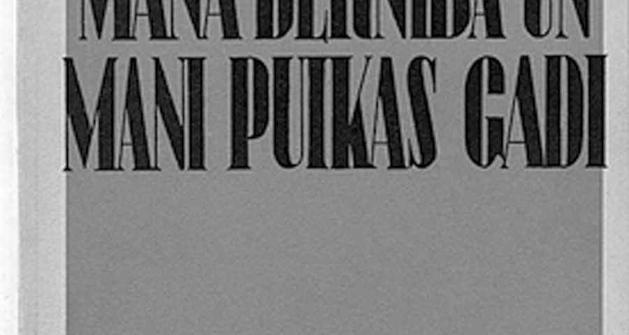 Andrievs Niedra. "Mana bērnība un Mani puikas gadi"