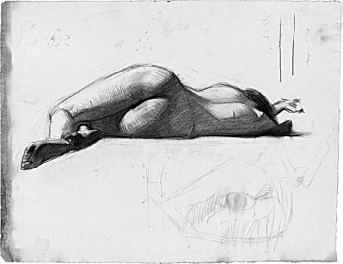 Gulošas sievietes akts, 1900–1906
