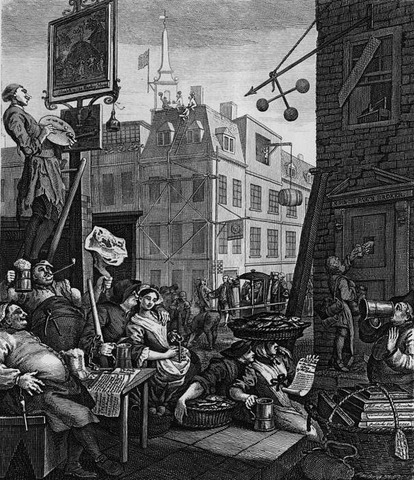 Viljams Hogārts. Alus iela, 1751