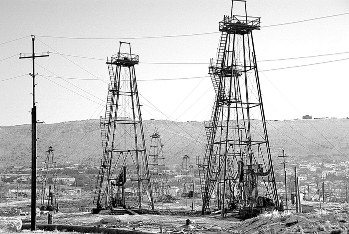 Foto: Atis Klimovičš. Naftas urbumi Azerbaidžānā