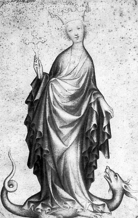 Svētā Margarita. Bohēmijas meistars. Ap 1400. gadu