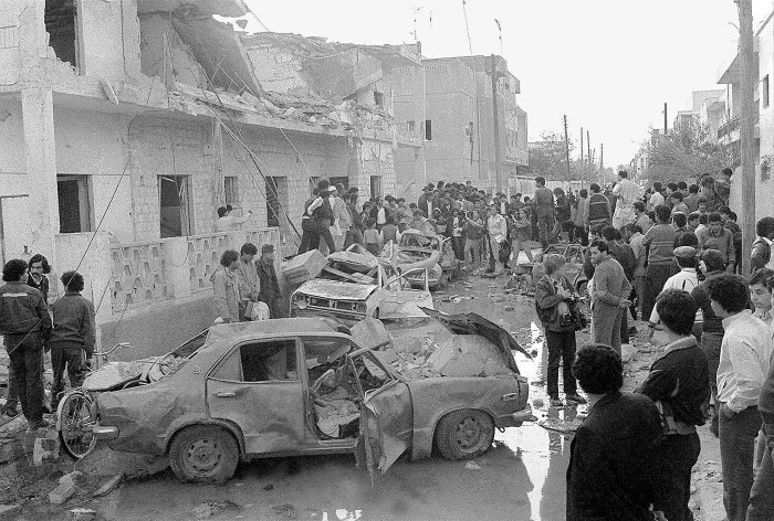 Tripole pēc ASV veiktās bombardēšanas 1986. gadā