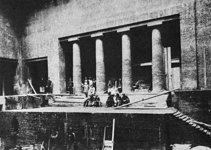 Daiļo mākslu muzeja celtniecība, Grieķu pagalmiņš, 1903 (Foto no A. Puškina Valsts tēlotājas mākslas muzeja materiāliem)