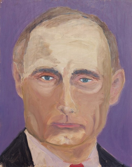 Džordžs Bušs. Vladimira Putina portrets no cikla The Art of Leadership: A President's Personal Diplomacy, 2014 (The George W. Bush Presidential Center)