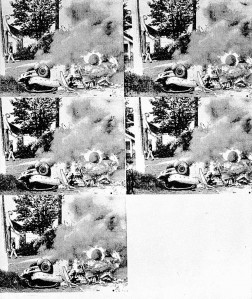 Endijs Vorhols. baltā degošā mašīna III, 1963