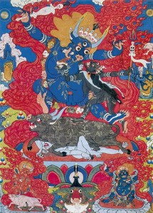 Jama, nāves dievs (Н. Цултэ, Монгол зураг)