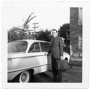 Strādājot IBM, 1961. gadā (Foto no personiskā arhīva)
