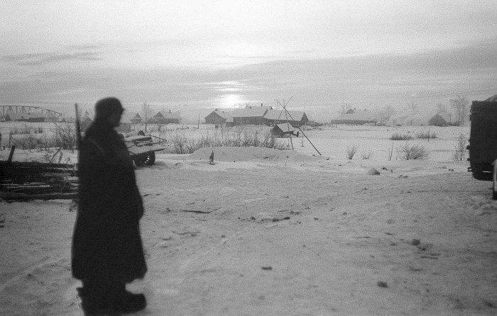 Baltās naktis pie Turtigodas ciema 1942. gada janvārī (Foto - Georgs Jozefs Gundlahs)