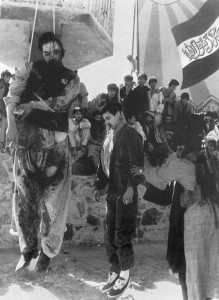 Talibu nogalinātais Nadžibulla. Kabula, 1996