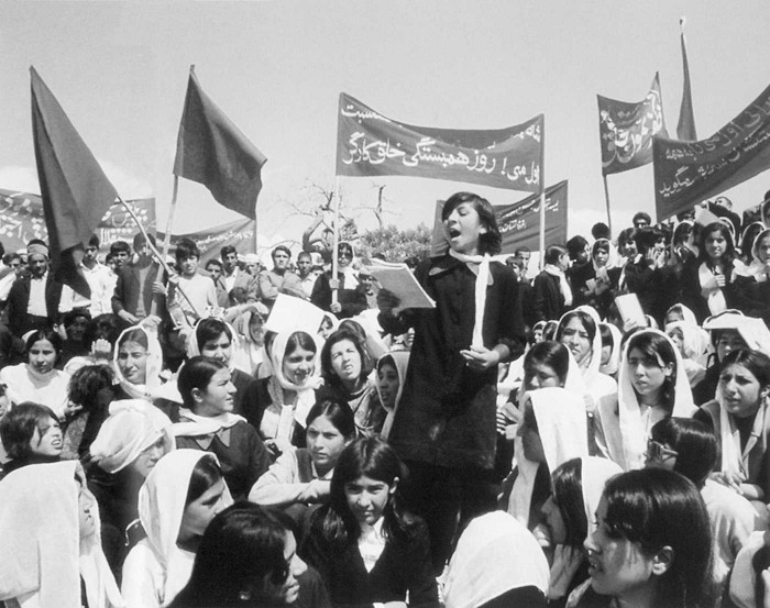 Sieviešu demonstrācija Kabulā 1972. gada maijā – “par mieru, demokrātiju un sociālu progresu”