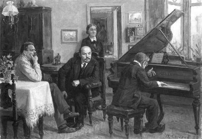 “Desmit, divdesmit, četrdesmit reižu varu klausīties Sonate Pathetique, un ik reizi tā mani aizrauj un sajūsmina arvien vairāk un vairāk,”  teica Ļeņins. N. Sisojevs.  Sonāte Apasionate
