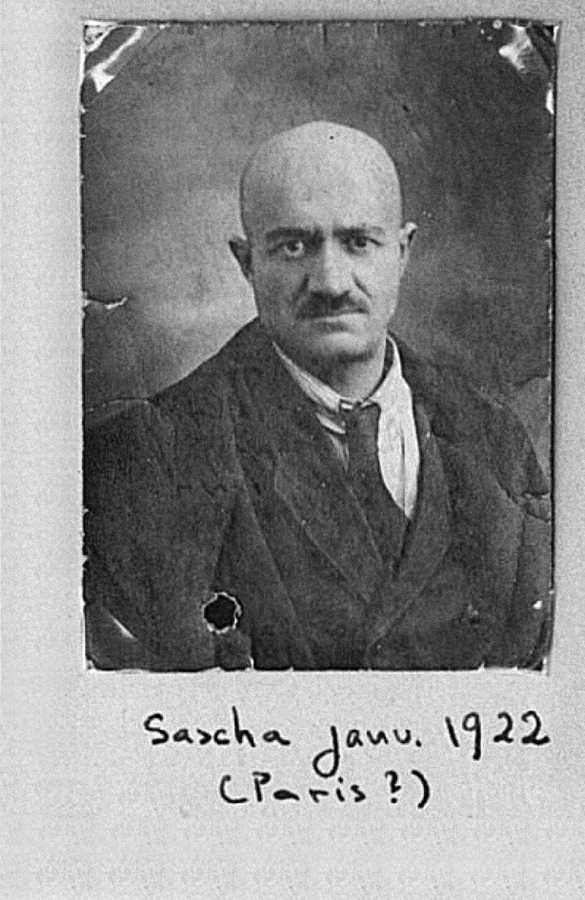 Aleksandra Grotendīka tēvs Aleksandrs jeb Saša Šapiro. 1922. gads, iespējams, Parīze ( Foto: Grothendieckcircle.org)
