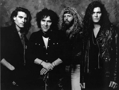 Flight 19 Band. No kreisās: Charlie George (Drums), Seisky (Vocal), John Yeomans (Guitar), John Krylow (Bass), 1991 (Foto no personiskā arhīva)