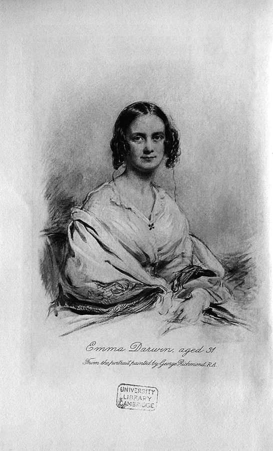 Emma Darvina 31 gada vecumā 1839. gadā. Džordža Ričmonda akvarelis. (Foto: Darwin Heirlooms Trust)
