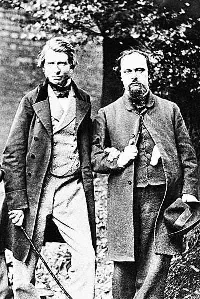 Džons Raskins un Dante Gabriels Roseti, 1863 (Foto: Corbis)