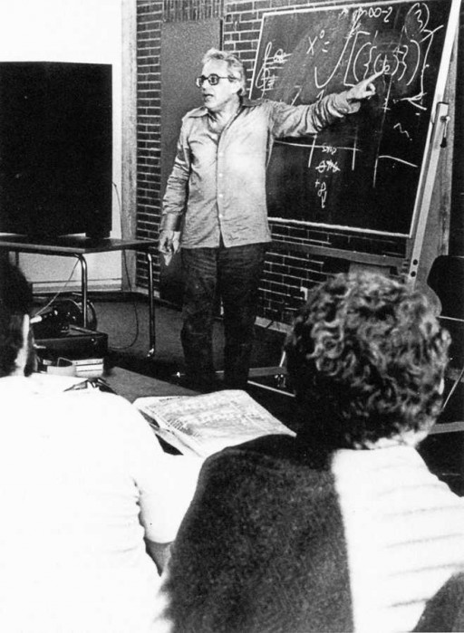 Ligeti vada kompozīcijas semināru Darmštates Jaunās mūzikas kursos, 1976